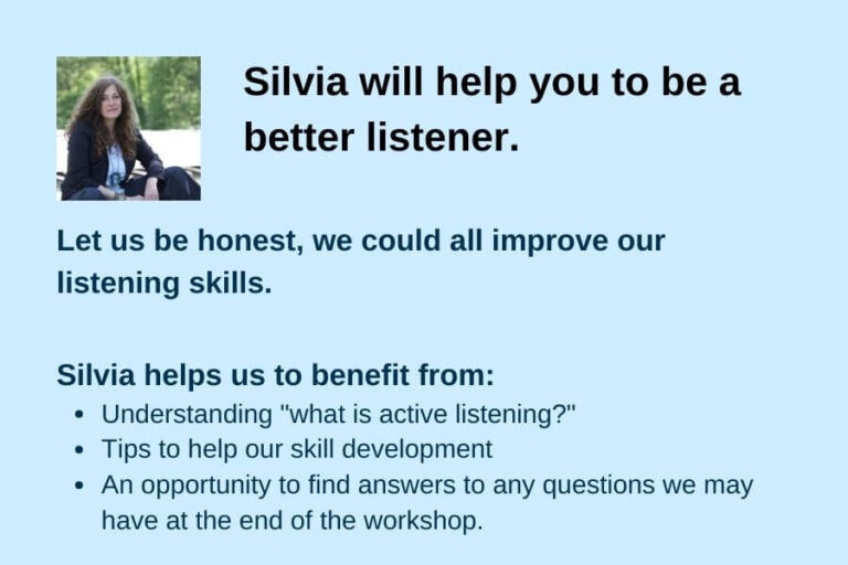 Silvia Event - Active Listening